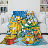 Carica l'immagine nel visualizzatore Galleria, The Simpsons Blanket Flannel Fleece Kids Room Decoration