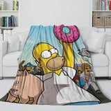 Carica l'immagine nel visualizzatore Galleria, The Simpsons Blanket Flannel Fleece Kids Room Decoration