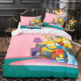 Laden Sie das Bild in den Galerie-Viewer, The Simpsons Pattern Duvet Cover Kids Bedding Set Without Filler