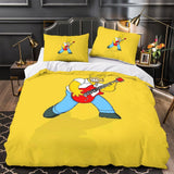 Laden Sie das Bild in den Galerie-Viewer, The Simpsons Pattern Duvet Cover Kids Bedding Set Without Filler