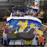 Laden Sie das Bild in den Galerie-Viewer, The Simpsons Pattern Duvet Cover Kids Bedding Set Without Filler