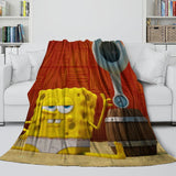 Laden Sie das Bild in den Galerie-Viewer, The SpongeBob Movie Search for SquarePants Blanket Flannel Throw Room Decoration
