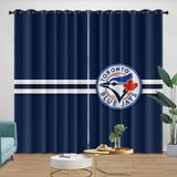Load image into Gallery viewer, Toronto Blue Jays Curtains Blackout Window Drapes Room Decoration
