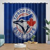 Load image into Gallery viewer, Toronto Blue Jays Curtains Blackout Window Drapes Room Decoration