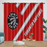 Carica l&#39;immagine nel visualizzatore Galleria, Toronto Raptors Curtains Blackout Window Drapes Room Decoration