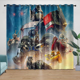 Load image into Gallery viewer, Transformers Rise of the Beasts Curtains Pattern Blackout Window Drapes