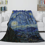 Load image into Gallery viewer, Van Gogh Painting Blanket Flannel Fleece Throw Kids Room Decoration