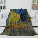Load image into Gallery viewer, Van Gogh Painting Blanket Flannel Fleece Throw Kids Room Decoration