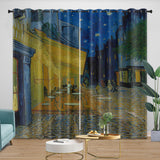 Load image into Gallery viewer, Van Gogh Painting Curtains Blackout Window Drapes Kids Room Decoration