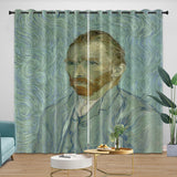 Load image into Gallery viewer, Van Gogh Painting Curtains Blackout Window Drapes Kids Room Decoration