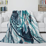 Carica l&#39;immagine nel visualizzatore Galleria, Vocaloid Miku Hatsune Blanket Flannel Fleece Throw Room Decoration