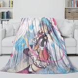 Carica l&#39;immagine nel visualizzatore Galleria, Vocaloid Miku Hatsune Blanket Flannel Fleece Throw Room Decoration