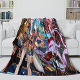 Carica l&#39;immagine nel visualizzatore Galleria, Vocaloid Miku Hatsune Blanket Flannel Fleece Throw Room Decoration