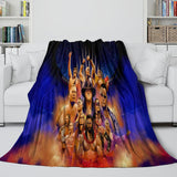 Laden Sie das Bild in den Galerie-Viewer, WWE Pattern Blanket Flannel Throw Kids Room Decoration