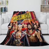 Laden Sie das Bild in den Galerie-Viewer, WWE Pattern Blanket Flannel Throw Kids Room Decoration