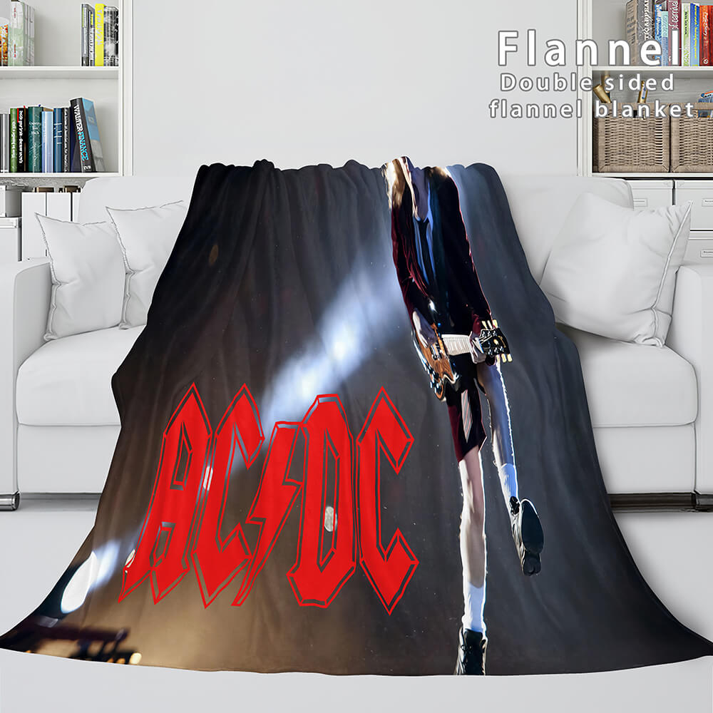 AC DC Team Flannel Fleece Blanket Throw Cosplay Wrap Nap Quilt Blanket ...
