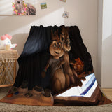 Carica l&#39;immagine nel visualizzatore Galleria, Coperta in pile di flanella Alvin and the Chipmunks Coperta trapuntata morbida