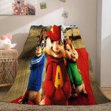 Laden Sie das Bild in den Galerie-Viewer, Alvin und die Chipmunks Flanell-Fleece-Decke Überwurf-Quilt-Decken