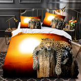 Load image into Gallery viewer, Animal Leopard Bedding Set Throw Quilt Duvet Cover Bedding Sets