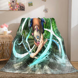 Load image into Gallery viewer, Demon Slayer Flannel Fleece Blanket