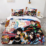 Load image into Gallery viewer, Anime Demon Slayer Cosplay Bedding Set UK Quilt Duvet Covers Bed Sets