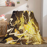 Laden Sie das Bild in den Galerie-Viewer, Demon Slayer Cosplay Flanell-Fleece-Decke, Nickerchen-Steppdecke