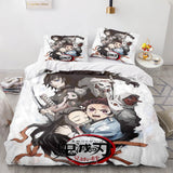Laden Sie das Bild in den Galerie-Viewer, Anime Demon Slayer Cosplay UK Bettwäsche-Set Bettbezug Bettwäsche-Sets