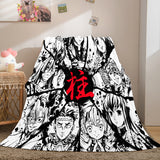 Laden Sie das Bild in den Galerie-Viewer, Anime Demon Slayer Flanell-Fleece-Decke Cosplay Wrap Nickerchen Quilt Decke