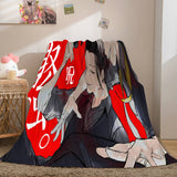 Laden Sie das Bild in den Galerie-Viewer, Anime Jujutsu Kaisen Flanell-Fleece-Decke, Überwurf, Cosplay-Steppdecke