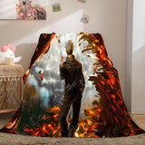 Load image into Gallery viewer, Jujutsu Kaisen Flannel Fleece Blanket Throw Cosplay Wrap Nap Quilt