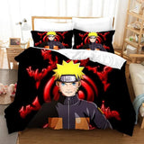 Laden Sie das Bild in den Galerie-Viewer, Anime Naruto Ninja 4 Cosplay Bettwäsche-Set Bettbezug Bettwäsche-Sets