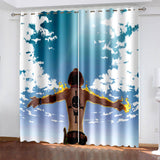 Load image into Gallery viewer, Anime One Piece Curtains Cosplay Blackout Window Drapes Room Decoration