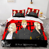 Laden Sie das Bild in den Galerie-Viewer, Anime Tokyo Revengers Cosplay Bettwäsche-Set Bettbezug Bettwäsche-Sets