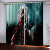 Load image into Gallery viewer, Assassin&#39;s Creed Pattern Curtains Blackout Window Drapes