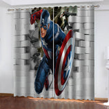 Laden Sie das Bild in den Galerie-Viewer, Avengers Vorhänge Cosplay Blackout Fenstervorhänge Raumdekoration