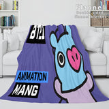 Carica l&#39;immagine nel visualizzatore Galleria, BT21 Coperta Cosplay Coperta in pile di flanella Coperta avvolgente trapuntata