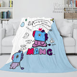 Carica l&#39;immagine nel visualizzatore Galleria, BT21 Coperta Cosplay Coperta in pile di flanella Coperta avvolgente trapuntata