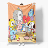 Load image into Gallery viewer, BT21 Cosplay Blanket Flannel Fleece Throw Quilt Wrap Nap Blanket