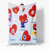 Load image into Gallery viewer, BT21 Cosplay Blanket Flannel Fleece Throw Quilt Wrap Nap Blanket