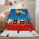 Laden Sie das Bild in den Galerie-Viewer, BTS Butter Bangtan Boys Cosplay Decke Flanell Fleece Decke