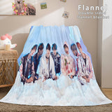 Laden Sie das Bild in den Galerie-Viewer, BTS Butter Bangtan Boys Dunelm Bettwäsche Flanell-Fleece-Cospaly-Decke