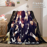 Load image into Gallery viewer, BTS Butter Bangtan Boys Flannel Fleece Blanket Dunelm Bedding Blanket