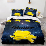 Laden Sie das Bild in den Galerie-Viewer, BTS Butter Team Cosplay Bettwäsche-Set Steppdecke Bettbezug Bettwäsche-Sets