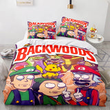 Laden Sie das Bild in den Galerie-Viewer, Backwoods Rick und Morty Cosplay Bettwäsche-Set Bettbezüge Bett-Sets