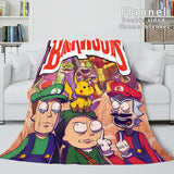 Carica l&#39;immagine nel visualizzatore Galleria, Backwoods Rink Set di coperte in pile super morbida in flanella