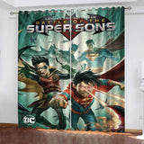 Load image into Gallery viewer, Batman and Superman Battle of the Super Sons Curtains Blackout Window Drapes