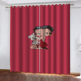 Load image into Gallery viewer, Betty Boop Curtains Blackout Window Treatments Drapes for Room Decoration