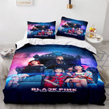 Laden Sie das Bild in den Galerie-Viewer, Blackpink Cosplay Bettwäsche-Set Quilt Bettbezug-Sets Bettwäsche-Sets