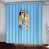 Load image into Gallery viewer, Bluey Curtains Blackout Window Drapes Room Decoration