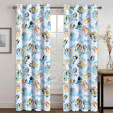 Load image into Gallery viewer, Bluey Curtains Blackout Window Treatments Drapes for Room Decoration